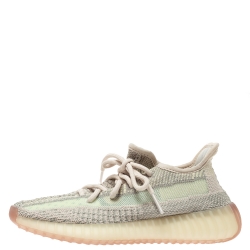 Pre Owned Yeezy x Adidas Multicolor Cotton Knit Boost 350 V2 Citrin Sneakers Size 36