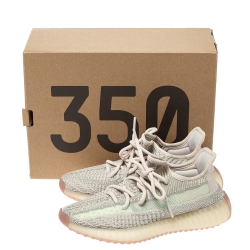 Pre Owned Yeezy x Adidas Multicolor Cotton Knit Boost 350 V2 Citrin Sneakers Size 36