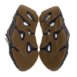 Pre Owned Yeezy x Adidas Grey Nubuck and Leather Boost 700 V2 Geode Sneakers Size 38