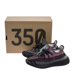 Pre Owned Yeezy x Adidas Multicolor Yecheil Cotton Knit Boost 350 V2 Sneakers Size 36