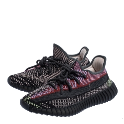 Pre Owned Yeezy x Adidas Multicolor Yecheil Cotton Knit Boost 350 V2 Sneakers Size 36