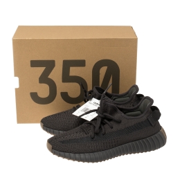 مملوكة مسبقًا  حذاء رياضي ييزي و اديداس "سيندر" بوست 350 في2 تريكو قطن رصاصي داكن مقاس 37 1/3