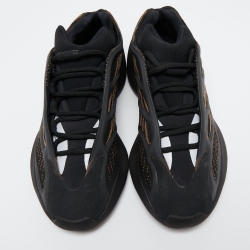مملوكة مسبقًا Yeezy x Adidas Brown/Black Knit Fabric and Rubber 700 V3 Clay Brown Sneakers Size 41 1/3
