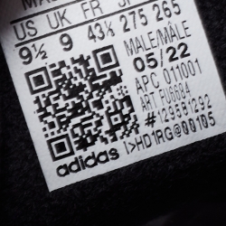 Pre Owned Yeezy x adidas Dark Grey Suede and Fabric Boost 700 Vanta Low Top Sneakers Size 43 1/3