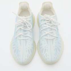 مملوكة مسبقًا Yeezy x Adidas Blue Mesh Boost 350 V2 Mono Ice Sneakers Size 44
