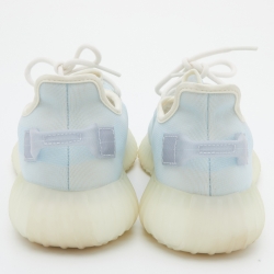 مملوكة مسبقًا Yeezy x Adidas Blue Mesh Boost 350 V2 Mono Ice Sneakers Size 44