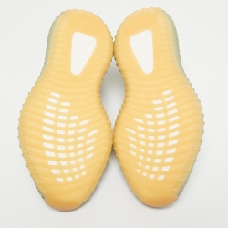 Pre Owned Yeezy x Adidas Green Knit Fabric Boost 350 V2 Desert Sage Sneakers Size 41 1/3