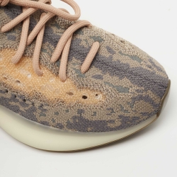 Pre Owned Yeezy x Adidas Grey Knit Fabric Boost 380 Mist Sneakers Size 39 1/3