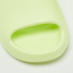 Yeezy x Adidas Neon Green Rubber Glow Green Slides Size 40.5