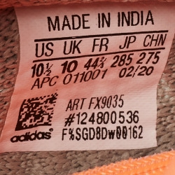 Pre Owned Yeezy x Adidas Green/Grey Knit Fabric Boost 350 V2 Sneakers Size 44 2/3