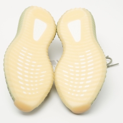 Pre Owned Yeezy x Adidas Green/Grey Knit Fabric Boost 350 V2 Sneakers Size 44 2/3