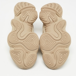 Pre Owned Yeezy x Adidas Beige Mesh and Suede 500 Taupe Light Sneakers Size 43 1/3