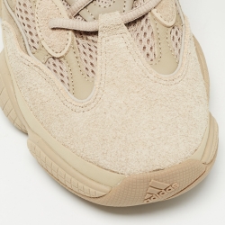 Pre Owned Yeezy x Adidas Beige Mesh and Suede 500 Taupe Light Sneakers Size 43 1/3