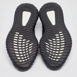 مملوكة مسبقًا Yeezy x Adidas Black/Brown Knit Fabric Boost 350 V2 MX Rock Sneakers Size 44