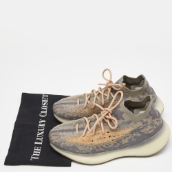 Pre Owned Yeezy x Adidas Grey Knit Fabric Boost 380 Mist Sneakers Size 42 2/3