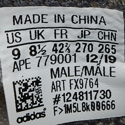 Pre Owned Yeezy x Adidas Grey Knit Fabric Boost 380 Mist Sneakers Size 42 2/3