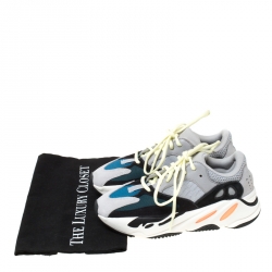 Pre Owned Yeezy x Adidas Multicolor Mix Media Boost 700 Wave Runner Sneakers Size 38