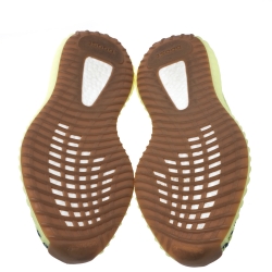 Pre Owned Yeezy x Adidas Semi Frozen Yellow Cotton Knit Boost 350 V2 Sneakers Size 44