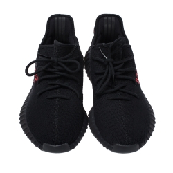 Pre Owned  حذاء رياضي يزي × أديداس بوست 350 V2 بيلوغا قطن أسود مقاس FR 42.5