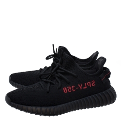 Pre Owned  حذاء رياضي يزي × أديداس بوست 350 V2 بيلوغا قطن أسود مقاس FR 42.5