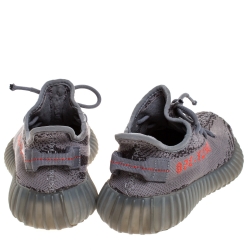 Pre Owned  حذاء رياضي ييزي × اديداس بوست 350 V2 بيلوغا قطن رصاصي مقاس 38