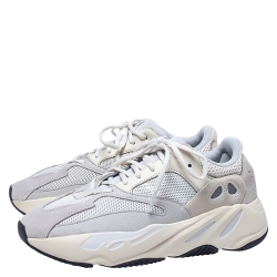 Pre Owned Yeezy x Adidas White Analog Boost 700 Sneakers Size 43.5