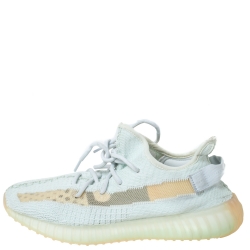 مملوكة مسبقًا حذاء رياضي ييزي x أديداس قطن تريكو رصاصي /أبيض  بوست 350 V2 ستاتيك مقاس 41.5