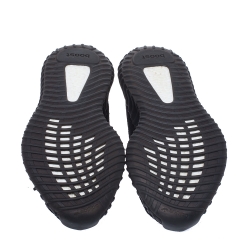 Pre Owned Yeezy x Adidas Black Cotton Knit Boost 350 V2 Sneakers Size 43.5