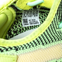 Pre Owned Yeezy x Adidas Yellow Cotton Knit Yeezreel Non-reflective Boost 350 V2 Sneakers Size 41.5