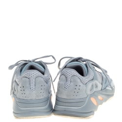 Pre Owned حذاء رياضي ييزي x اديداس بوست 700 V2 تريكو قطن وسويدى رمادى مقاس 45.5