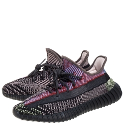 Pre Owned Yeezy x Adidas Multicolor Yecheil Cotton Knit Boost 350 V2 Sneakers Size 42