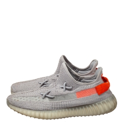 Pre Owned Yeezy x Adidas Grey Knit Fabric Boost 350 V2 Tail Light Sneakers Size 43 1/3