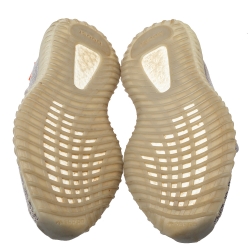 Pre Owned Yeezy x Adidas Grey Knit Fabric Boost 350 V2 Tail Light Sneakers Size 43 1/3