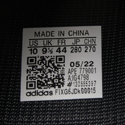 Pre Owned Yeezy x Adidas Black/White Nylon and Rubber 700 MNVN Sneakers Size 44