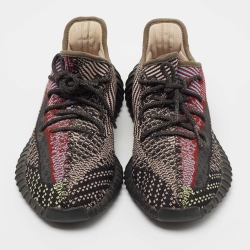 Pre Owned Yeezy x Adidas Multicolor Knit Fabric Boost 350 V2 Yecheil Non-Reflective Sneakers Size 42 2/3