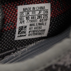 Pre Owned Yeezy x Adidas Grey Knit Fabric Boost 350 V2 Beluga Sneakers Size 44 2/3