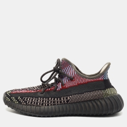 Pre Owned Yeezy x Adidas Multicolor Knit Fabric Boost 350 V2 Yecheil Sneakers Size 40