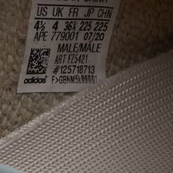 Yeezy x Adidas Blue/White Knit Fabric Boost 350 V2 Israfil Sneakers Size 36 2/3