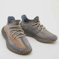 Yeezy x Adidas Blue/White Knit Fabric Boost 350 V2 Israfil Sneakers Size 36 2/3