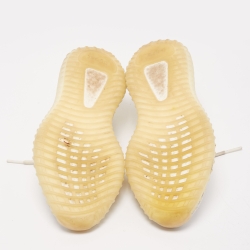 Pre Owned Yeezy x Adidas White Knit Fabric Boost 350 V2 Triple White Sneakers Size 42 2/3