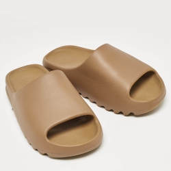 Yeezy x Adidas Brown Rubber Core Slides Size 46