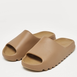 Yeezy x Adidas Brown Rubber Core Slides Size 46
