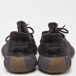 Pre Owned Yeezy x Adidas Black Fabric Boost 350 V2 Cinder Sneakers Size 40 2/3