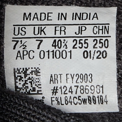 Pre Owned Yeezy x Adidas Black Fabric Boost 350 V2 Cinder Sneakers Size 40 2/3