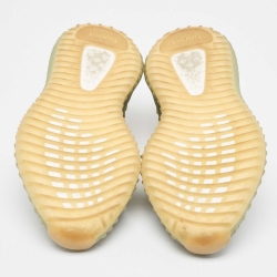 Pre Owned Yeezy x Adidas Green Knit Fabric Boost 350 V2 Desert Sage Sneakers Size 43 1/3