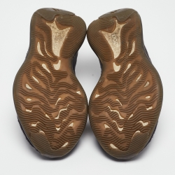 Pre Owned Yeezy x Adidas Black Knit Fabric Boost 380 Onyx Sneakers Size 42