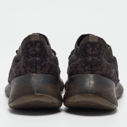 Pre Owned Yeezy x Adidas Black Knit Fabric Boost 380 Onyx Sneakers Size 42