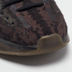 Pre Owned Yeezy x Adidas Black Knit Fabric Boost 380 Onyx Sneakers Size 42