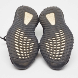 Pre Owned Yeezy x Adidas Black Knit Fabric and Mesh Boost 350 V2 Onyx Sneakers Size 43 1/3