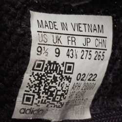 Pre Owned Yeezy x Adidas Black Knit Fabric and Mesh Boost 350 V2 Onyx Sneakers Size 43 1/3